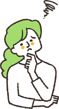 悩む人イラスト